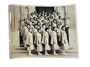 1920s Integrated Nursing School Graduation Photograph, with one Black Student