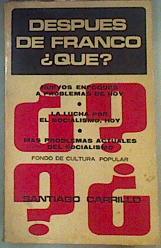Seller image for Despues De Franco Que? for sale by Almacen de los Libros Olvidados