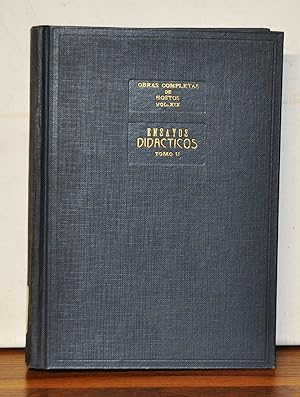Seller image for Ensayos Didacticos, Tomo II. Edicion Conmemorativa del Gobierno de Puerto Rico 1839-1939 for sale by Cat's Cradle Books