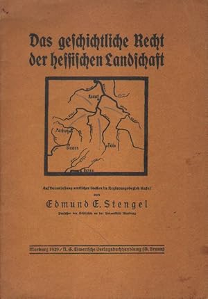 Bild des Verkufers fr Das geschichtliche Recht der hessischen Landschaft. zum Verkauf von Versandantiquariat Boller
