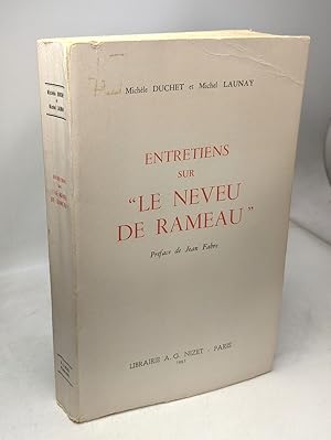 Image du vendeur pour Entretiens Sur Le Neveu De Rameau mis en vente par crealivres