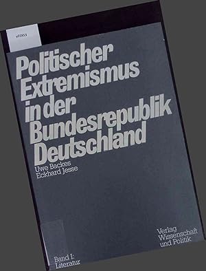 Bild des Verkufers fr Politischer Extremismus in der Bundesrepublik Deutschland. Band I. zum Verkauf von Antiquariat Bookfarm