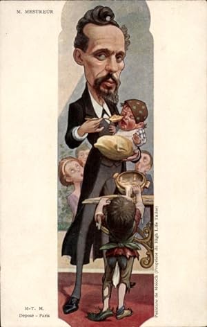 Künstler Ansichtskarte / Postkarte Sirat, Gustave Mesureur, Président du Parti radical-socialiste...