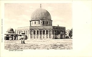 Ansichtskarte / Postkarte Jerusalem Israel, La Mosquee d'Omar, Vorderansicht von der Omarmoschee
