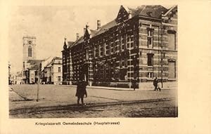 Ansichtskarte / Postkarte Ay sur Moselle, Kriegslazarett Gemeindeschule, Hauptstraße