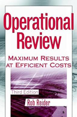 Bild des Verkufers fr Operational Review: Maximum Results at Efficient Costs zum Verkauf von Modernes Antiquariat an der Kyll