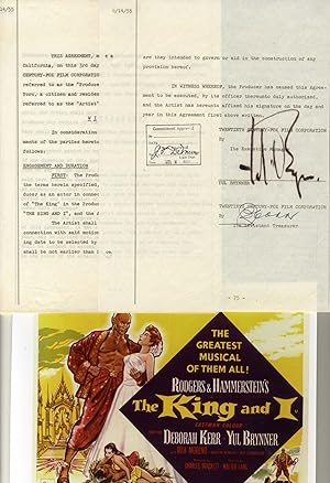 Yul Brynner Autograph | signed documents