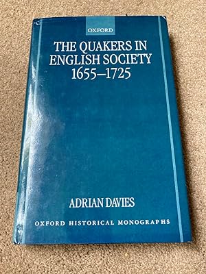 The Quakers in English Society, 1655-1725