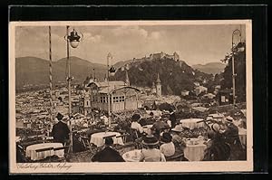 Ansichtskarte Salzburg, Restauration Elektr. Aufzug am Mönchsberg