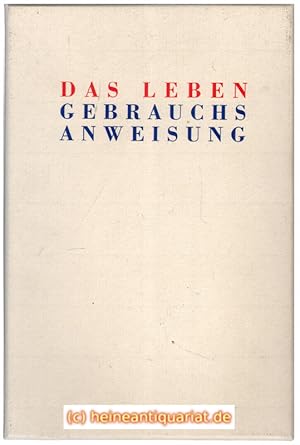 Bild des Verkufers fr Das Leben. Gebrauchsanweisung. Romane. Deutsch von Eugen Helml. zum Verkauf von Heinrich Heine Antiquariat oHG