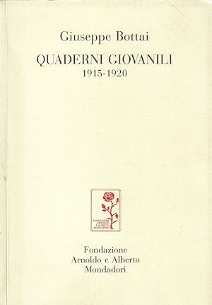 Seller image for Quaderni giovanili : 1915-1920 for sale by Romanord