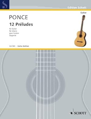 Image du vendeur pour 12 Preludes (Easy Etudes): Guitar Solo by Segovia, Andres [Paperback ] mis en vente par booksXpress