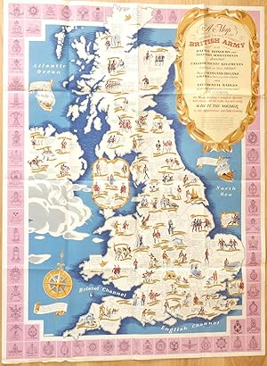 A Map of the British Army with Battle Honours and Military Achievements Described: English County...