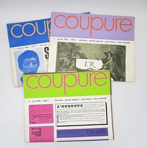 Ensemble de 5 premiers numéros de la revue Coupure