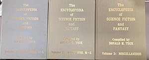 Seller image for The Encyclopedia of Science Fiction and Fantasy 3 Volume Set A Bibliographic Survey of the Fields of Science Fiction, Fantasy, and Weird Fiction Through 1968: Volume 1: Who's Who, A-L, Volume 2: Who's Who, M-Z [with] Volume 3: Miscellaneous for sale by biblioboy