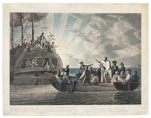 The Mutineers Turning Lieutenant Bligh and Part of the Officers and Crew Adrift from His Majesty'...