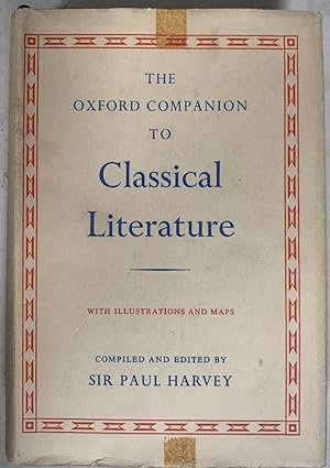 Seller image for The Oxford Companion to Classical Literature with Illustrations and Maps for sale by Chaparral Books