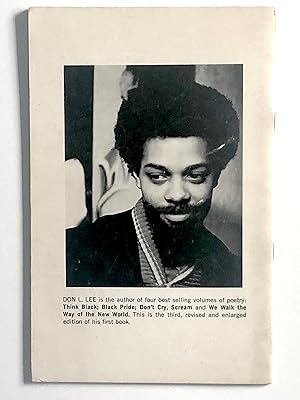 Black Power RADICAL African American POET Vintage THINK BLACK! 1970 Printing