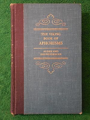 Imagen del vendedor de The Viking Book of Aphorisms a la venta por Greggzart Collectibles
