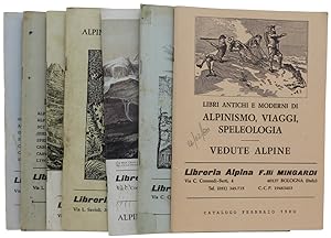 LIBRI ANTICHI E MODERNI DI ALPINISMO VIAGGI SPELEOLOGIA 1975-1980 (7 cataloghi):