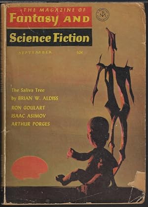 Bild des Verkufers fr The Magazine of FANTASY AND SCIENCE FICTION (F&SF): September, Sept. 1965 ("The Saliva Tree") zum Verkauf von Books from the Crypt