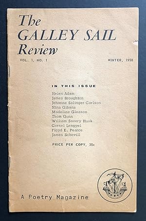 Seller image for The Galley Sail Review 1 (Volume 1, Number 1, Winter 1958) - INSCRIBED by editor Stanley McNail to Luke Gibney for sale by Philip Smith, Bookseller