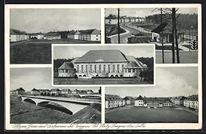 Ansichtskarte Bergen / Truppenübungsplatz, Kasernen und Offiziersheim auf dem Truppenübungsplatz