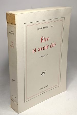 Seller image for Etre et avoir t - mmoires for sale by crealivres