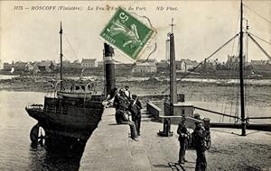 Ansichtskarte / Postkarte Roscoff Finistère, Das Hafeneinfahrtslicht