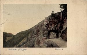 Ansichtskarte / Postkarte Col de la Schlucht Vosges, Tunnel