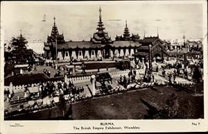 Ansichtskarte / Postkarte London, Burma, Britisches Empire-Ausstellung, Wembley