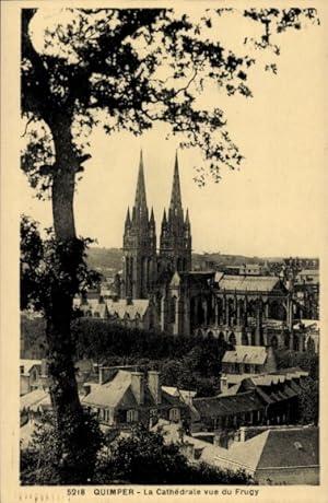 Ansichtskarte / Postkarte Quimper Finistère, Kathedrale