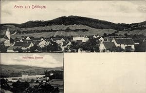 Ansichtskarte / Postkarte Beznau Döttingen Kanton Aargau, Gesamtansicht, Kraftwerk