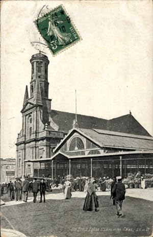 Ansichtskarte / Postkarte Brest Finistère, Kirche St. Louis