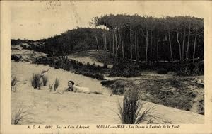 Ansichtskarte / Postkarte Soulac sur Mer Gironde, Dünen am Rand des Waldes