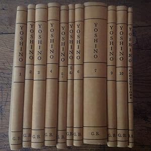YOSHINO . Collection japonaise de textes poétiques en 11 volumes