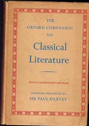 Seller image for The Oxford Companion to Classical Literature for sale by UHR Books