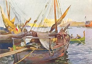 Schooners from Sicily in Grand Harbour
