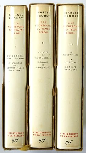 A La Recherche Du Temps Perdu, BIBLIOTHEQUE DE LA PLEIADE, Three Volumes Complete