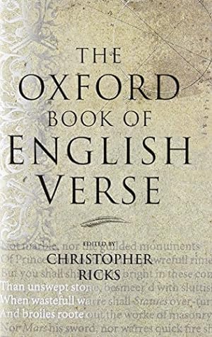 Bild des Verkufers fr The Oxford Book of English Verse zum Verkauf von WeBuyBooks