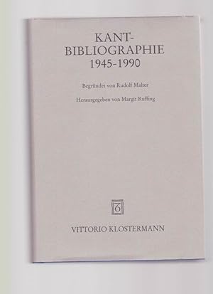 Seller image for Kant-Bibliographie 1945 - 1990 for sale by Buchshop Heitabu