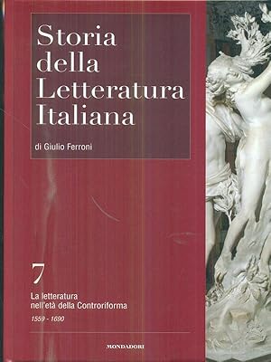 Bild des Verkufers fr Storia della letteratura italiana 7 zum Verkauf von Librodifaccia