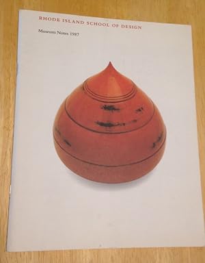 Image du vendeur pour Rhode Island School of Design Volume 74 Number 2 October 1987 Museum Notes mis en vente par biblioboy