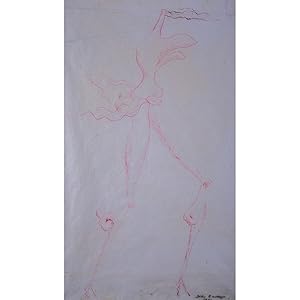Seller image for John Banting drawing 'The Indian Summer of Madame Three Nipples'. for sale by Roe and Moore