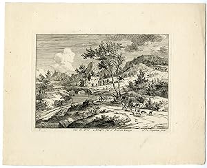 4-Antique Master Prints-LANDSCAPES-SAVOIE-Van der Vinne-1688-1721