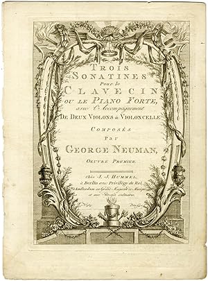 Antique Master Print-MUSIC-SHEET-SCORE-GEORGE NEUMAN-Anonymous-c.18th.c.