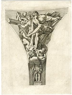 Antique Master Print-APOSTLE-EVANGELIST-MATTHEW-Colbenschlag-Zampieri-1657