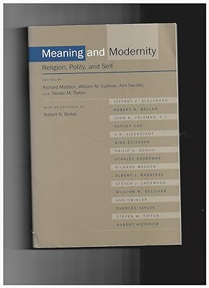 Bild des Verkufers fr Meaning and Modernity: Religion, Polity and Self [Paperback] zum Verkauf von Literary Cat Books