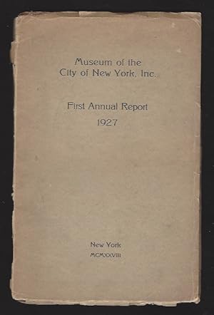 First Annual Report of the Trustees 1927