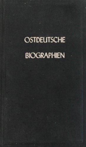 Imagen del vendedor de Ostdeutsche Biographien: 365 Lebenslufe in Kurzdarstellung a la venta por Ammareal